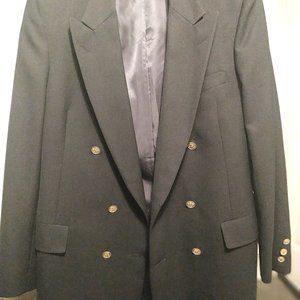 Christian Dior navy blue black suit blazer